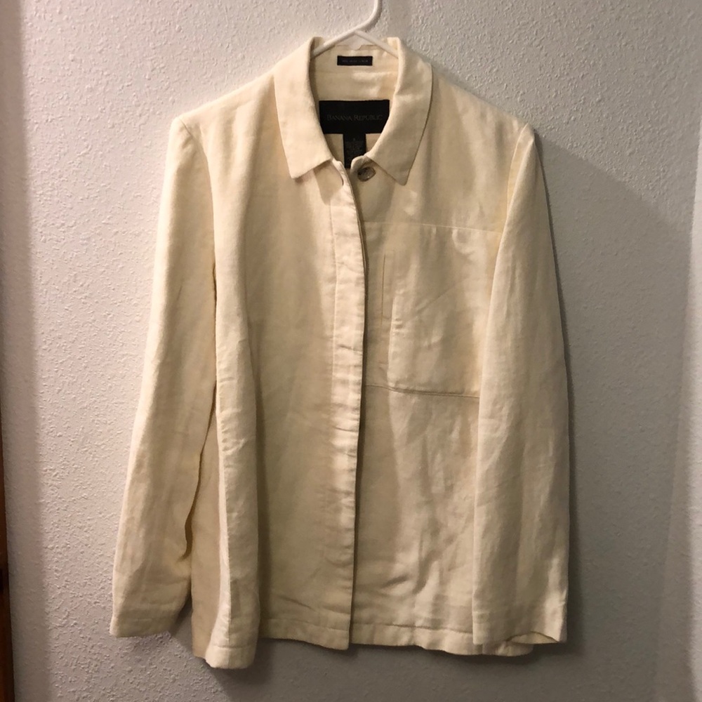 Banana Republic Irish linen blazer jacket NWT
